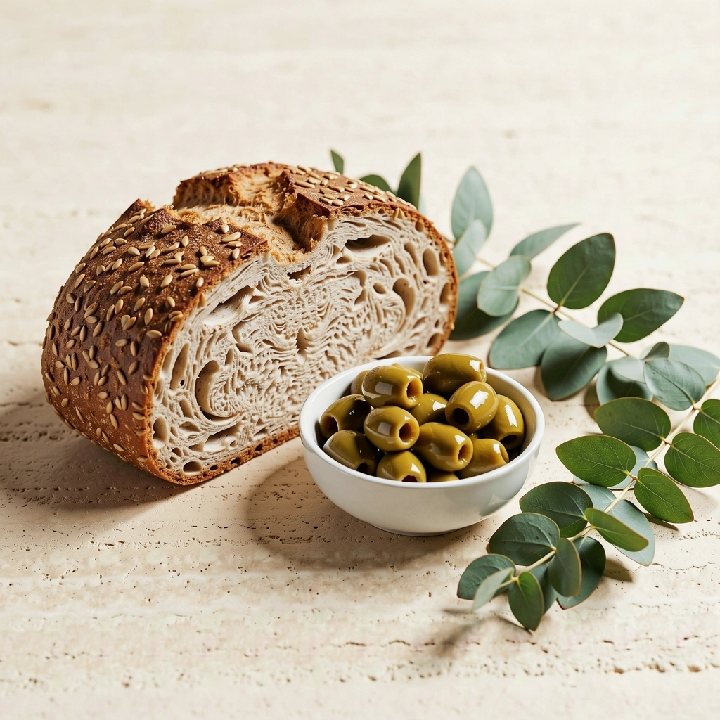 Ingredientes frescos mediterráneos